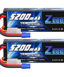 Batería de Lipo Zeee 7.4V 2S 5200mAh 80C en Estuche Rígido
