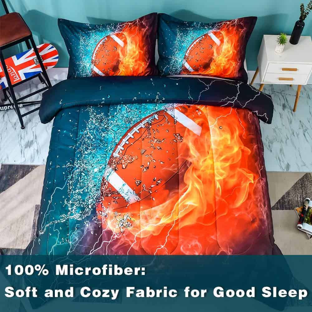 Juego de Funda Nórdica de Fútbol Ondency Full (79x90 - Imagen 5