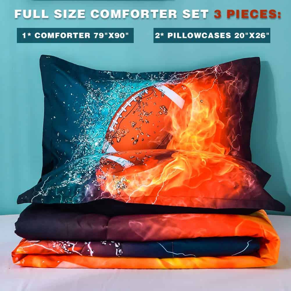 Juego de Funda Nórdica de Fútbol Ondency Full (79x90 - Imagen 3