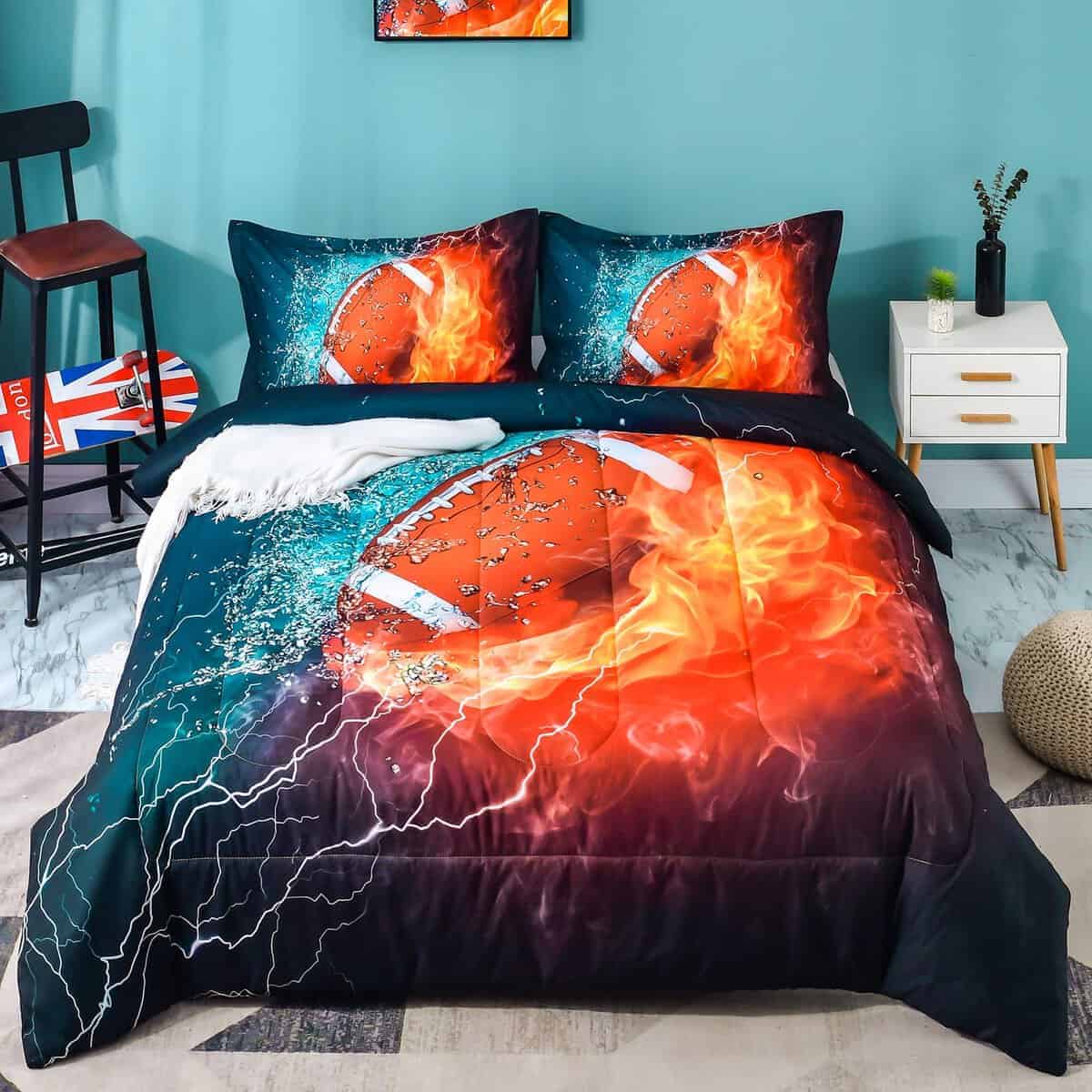 Juego de Funda Nórdica de Fútbol Ondency Full (79x90