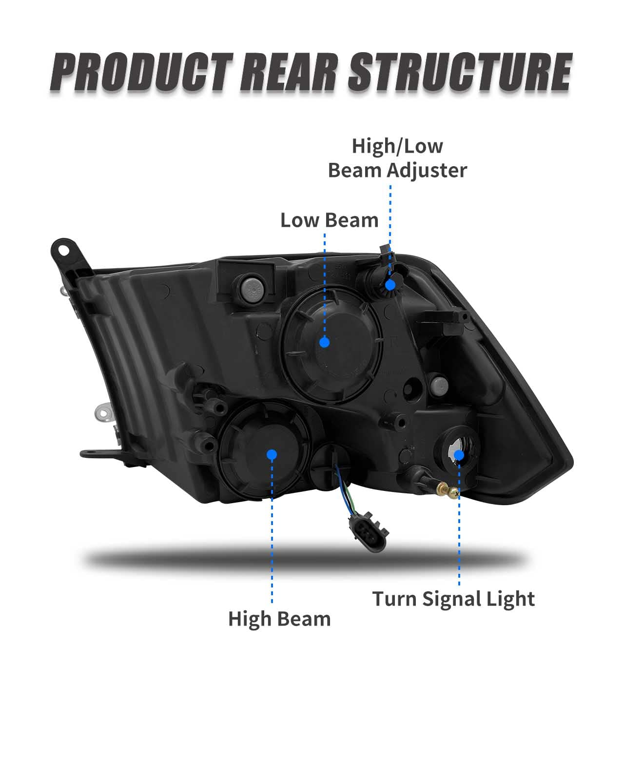 ADCARLIGHTS para 2009-2018 Dodge Ram Conjunto de faros - Imagen 10