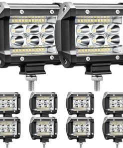 SAN YOUNG Barra de luz LED, Luces LED Pods 4 pulgadas 78W