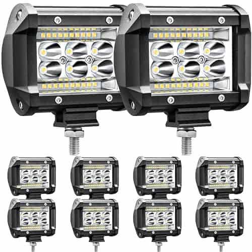SAN YOUNG Barra de luz LED, Luces LED Pods 4 pulgadas 78W