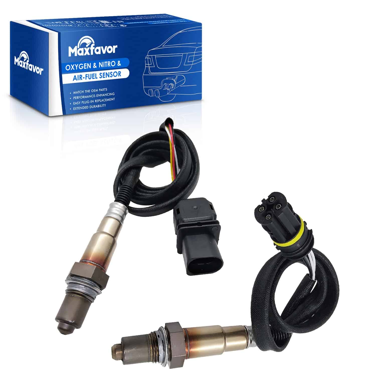 MAXFAVOR 2Pcs Sensor de Oxígeno Arriba y -sor de O2