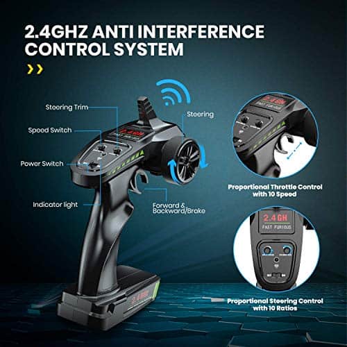 Coche de Control Remoto de Alta Velocidad Holyton 1:10 con - Imagen 9