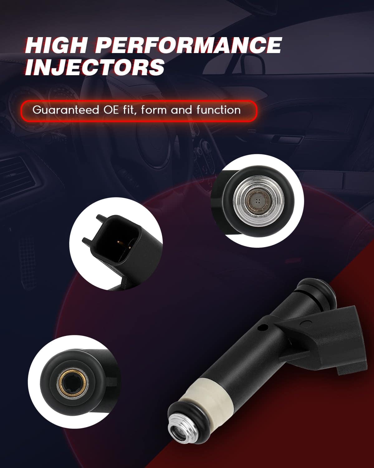 8pcs 4L3E-9F593-B4C Inyectores, ANGLEWIDE 4 Orificios Juego - Imagen 6