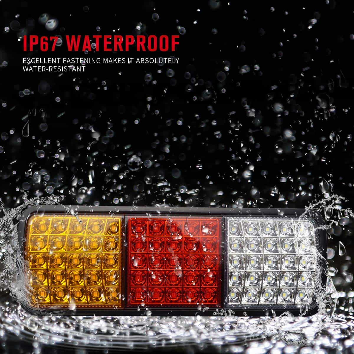 Luces traseras LED para camión Auovo de 75 luces ámbar - Imagen 4