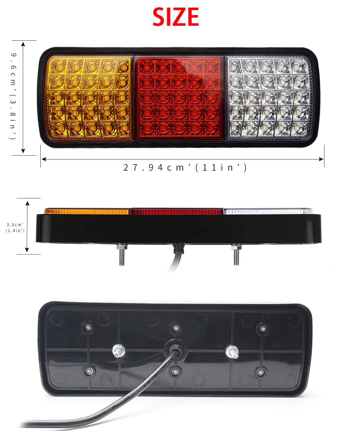 Luces traseras LED para camión Auovo de 75 luces ámbar - Imagen 7