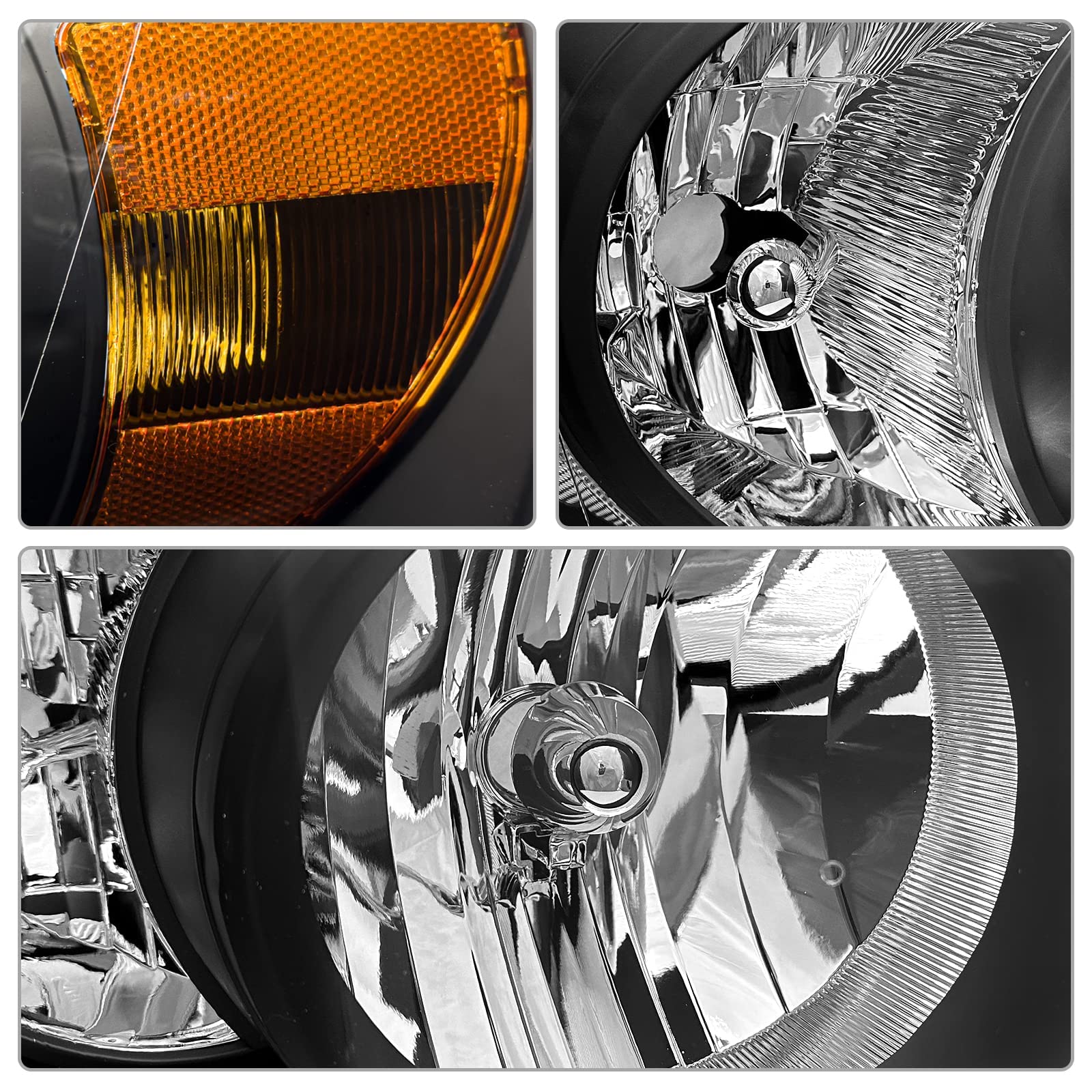 ADCARLIGHTS para 2006 2007 2008 2009 Montaje de Faros Negro - Imagen 7