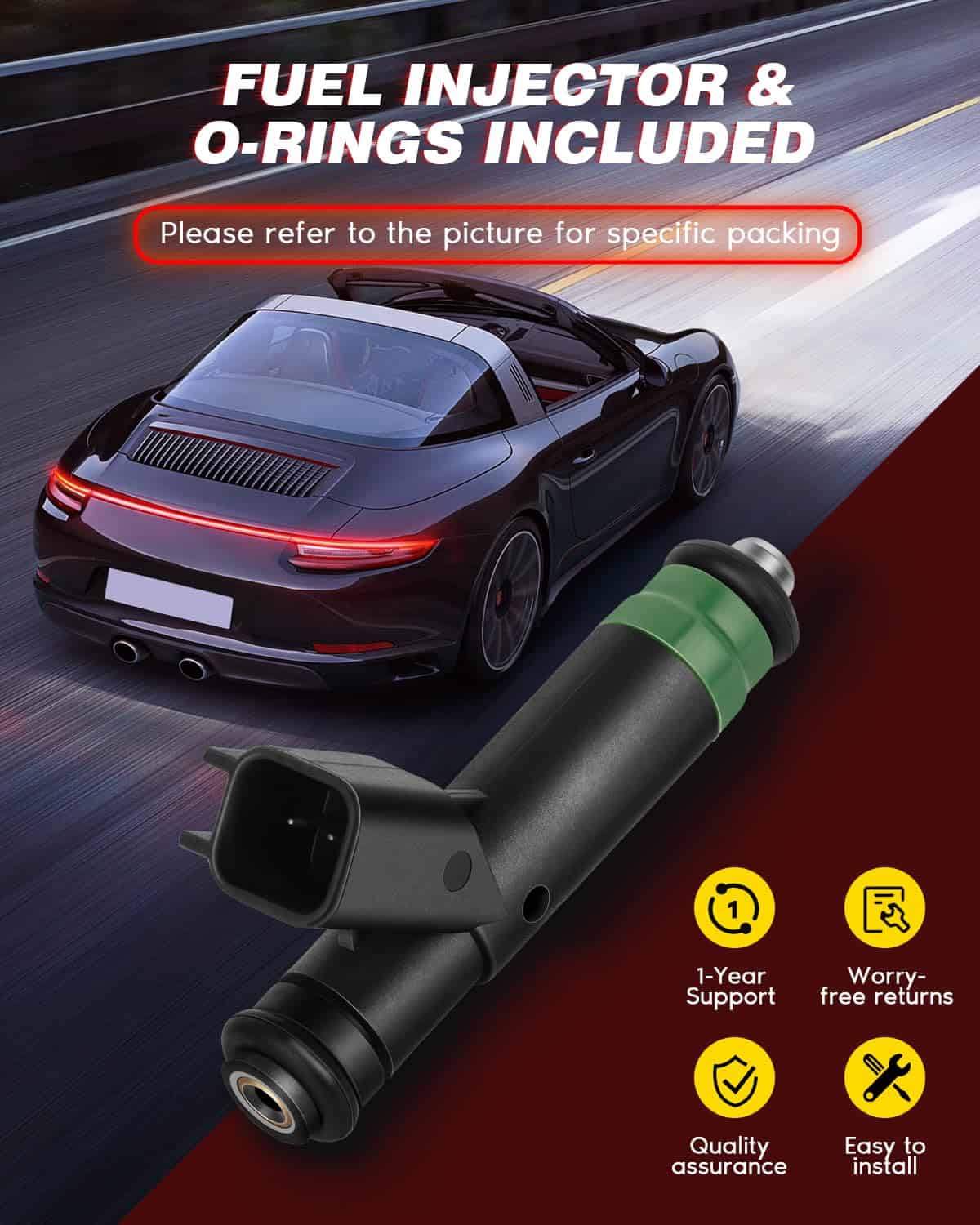 8pcs Inyectores 53032704AB, ANGLEWIDE Juegos de 4 - Imagen 8