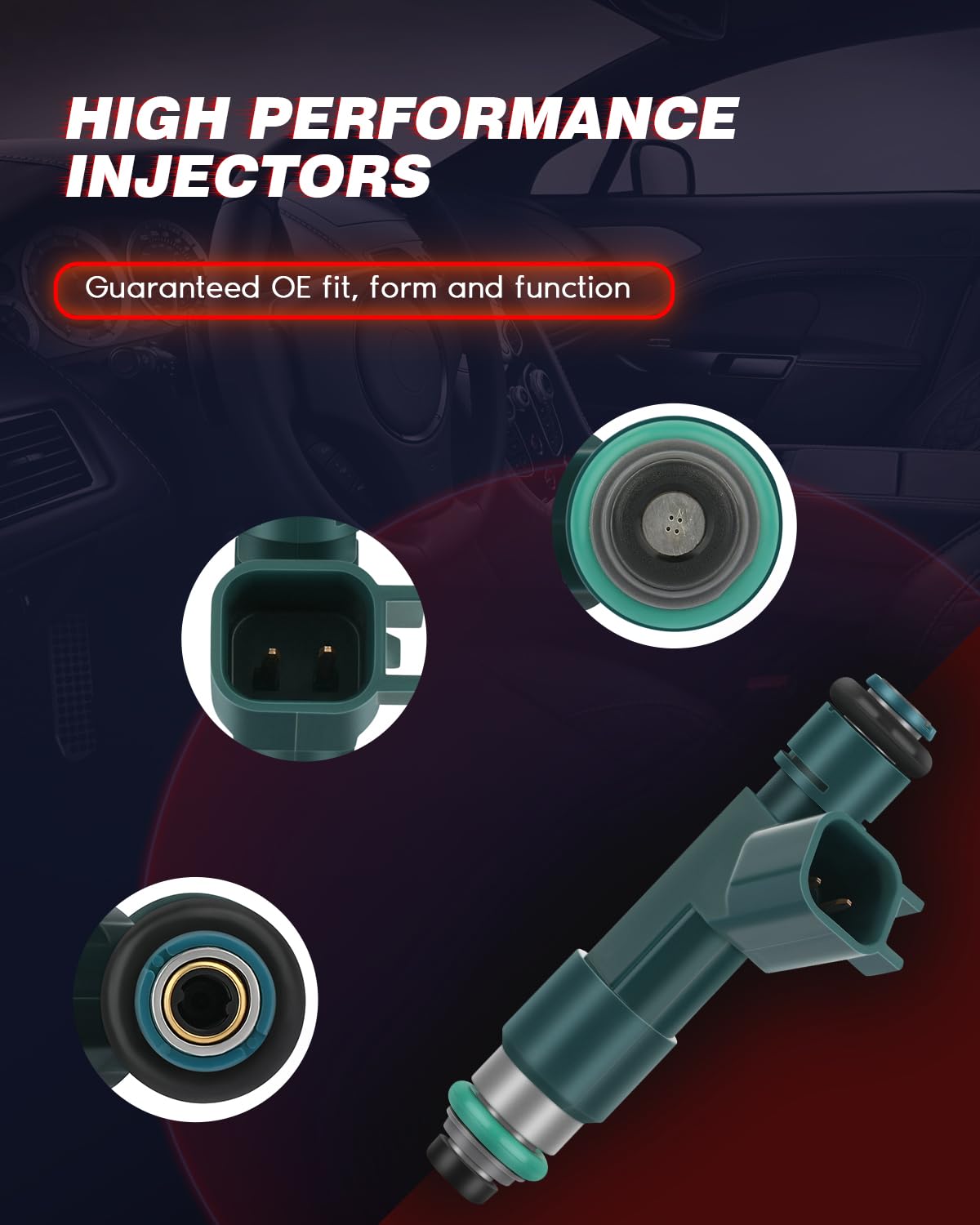 4 Piezas 12602480 FJ985 Inyectores, SETS de 4 Agujeros de - Imagen 5