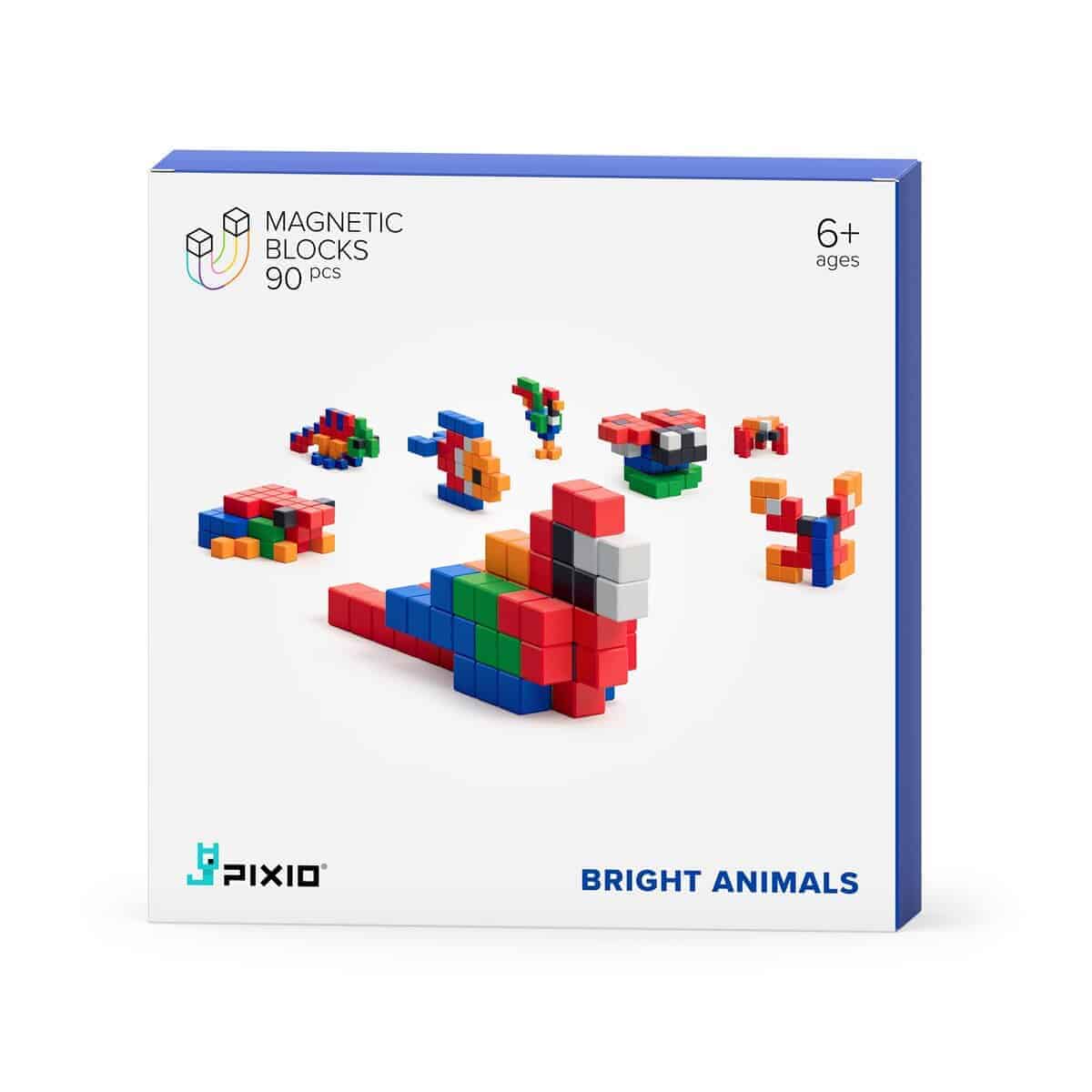 PIXIO Bright Animals - Bloques Magnéticos para Niños