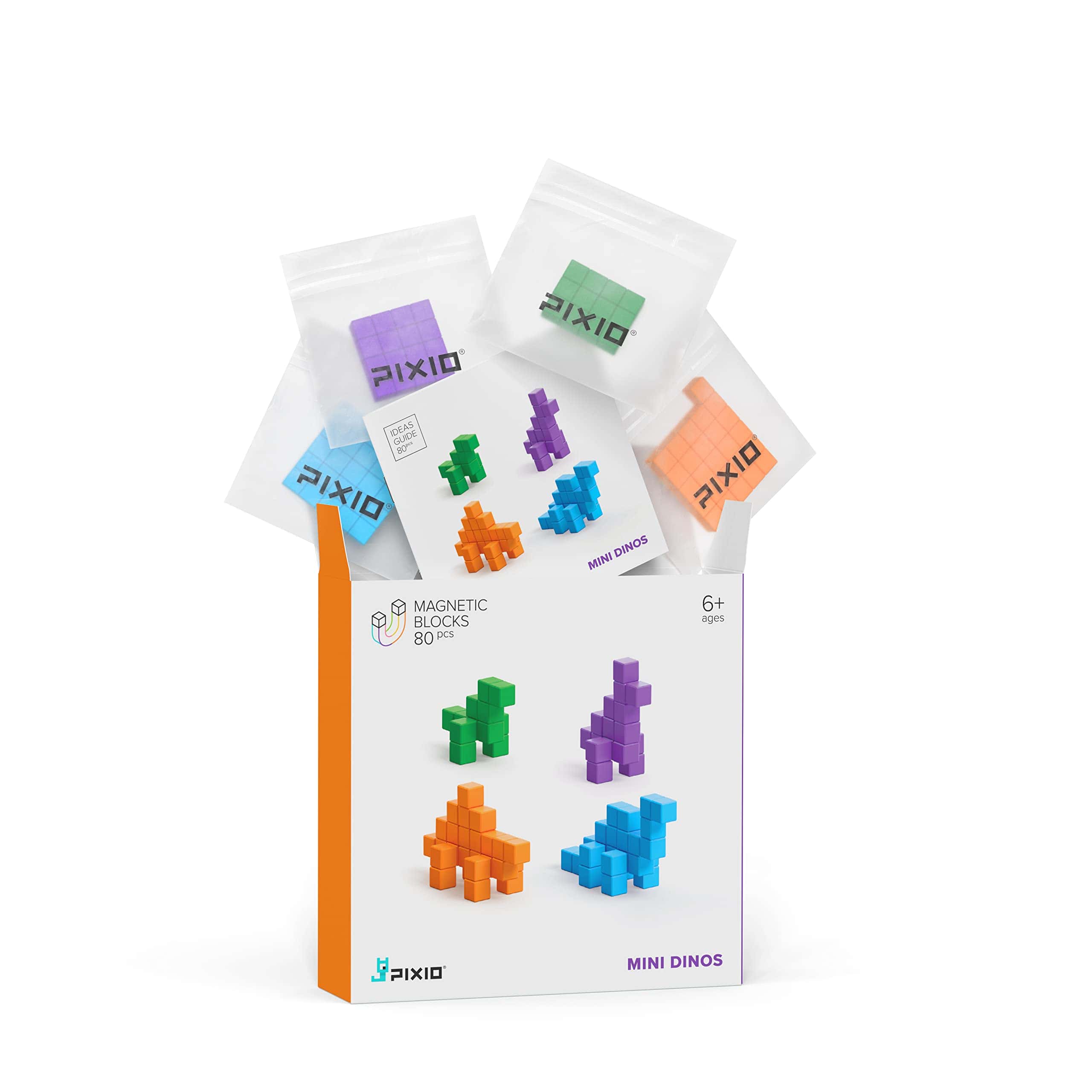 PIXIO Mini Dinos - Juegos de Bloques Magnéticos en Estilo - Imagen 3