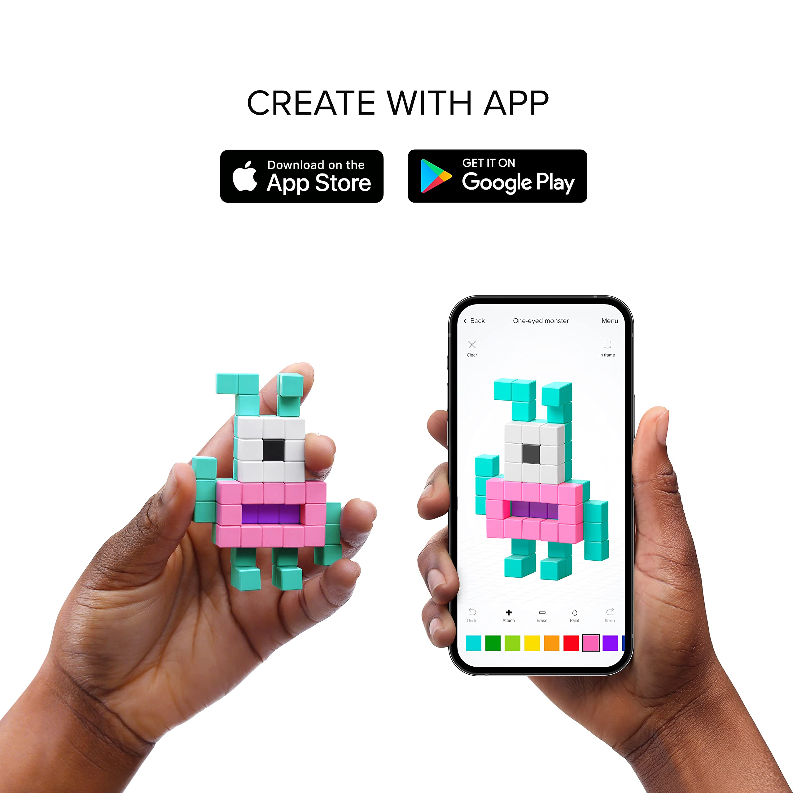 PIXIO Mini Dinos - Juegos de Bloques Magnéticos en Estilo - Imagen 6