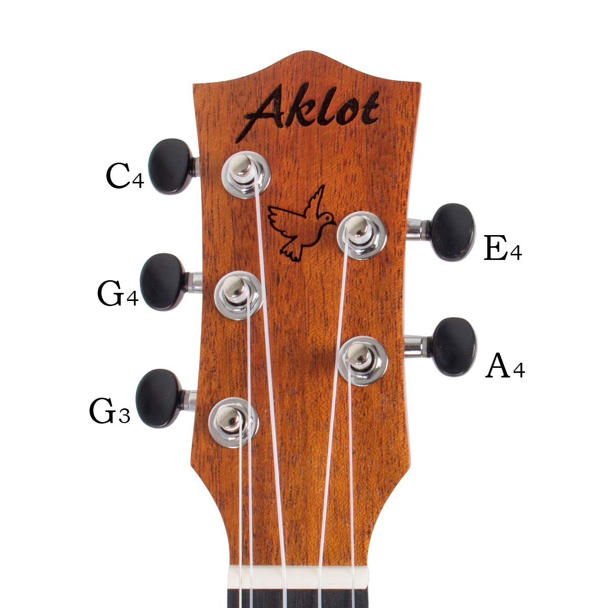 Ukelele de 5 Cuerdas AKLOT, Ukelele Tenor de 26 pulgadas de - Imagen 4