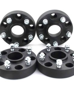 DCVAMOUS 4PC Separadores de Rueda Negro 5x5 Hubcentric 1.25
