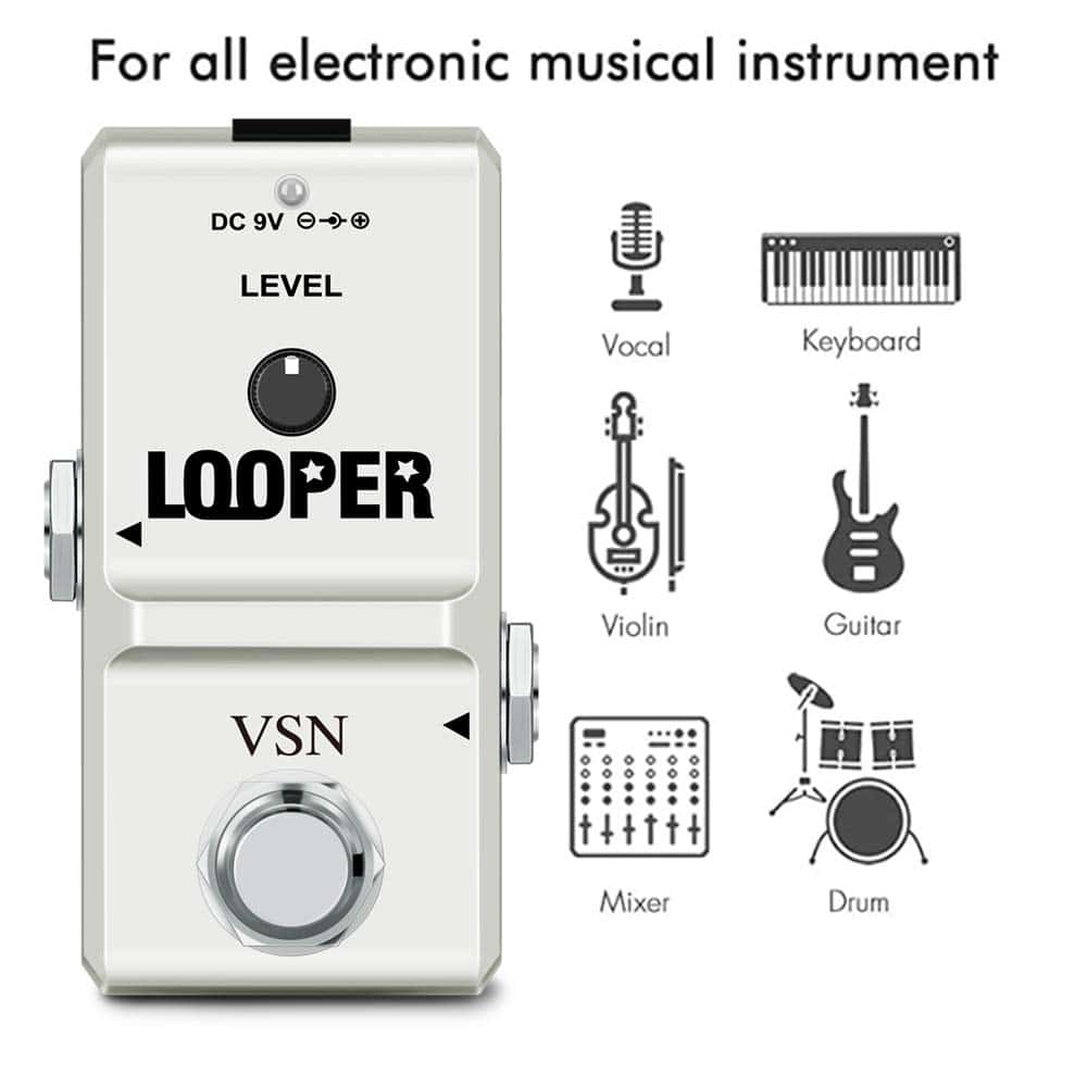 Pedal de Efecto de Loop VSN para Guitarra con Puerto de - Imagen 7