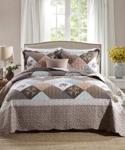 Juego de Colchas Travan de 3 Piezas con Fundas para