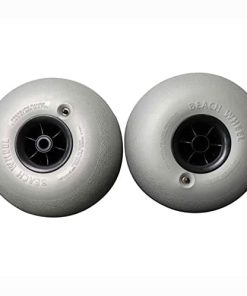 Ruedas de playa de repuesto TieYak para eje de 22 mm, Gris,