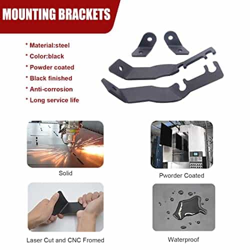 Soporte de montaje del faro LED de punto 2X 3'' y luz de - Imagen 3