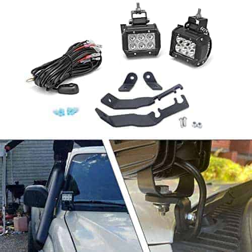 Soporte de montaje del faro LED de punto 2X 3'' y luz de - Imagen 9