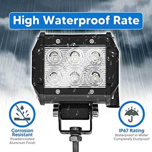 Soporte de montaje del faro LED de punto 2X 3'' y luz de - Imagen 6