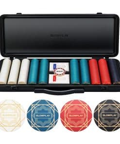 Set de Fichas de Póker de Cerámica SLOWPLAY -Blanco