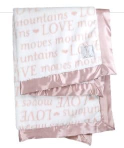 Manta de bebé Little Giraffe Luxe Love Moves Mountains 29"
