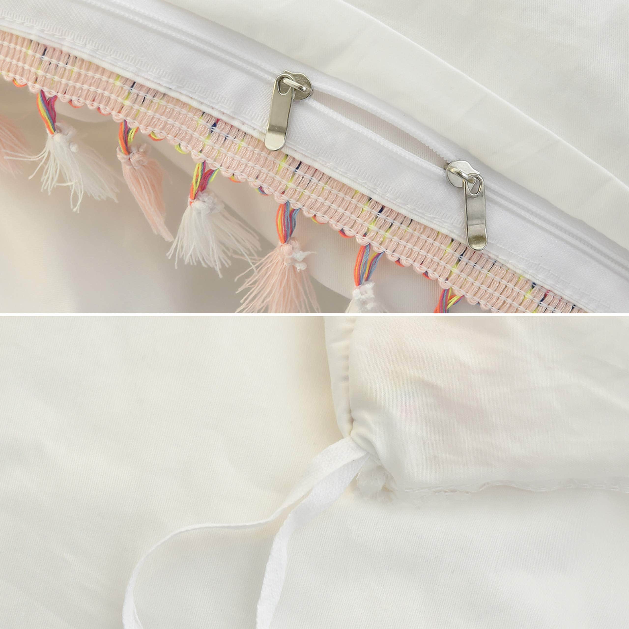 Juego de Ropa de Cama Boho Softta Tamaño Twin XL con Flecos - Imagen 8