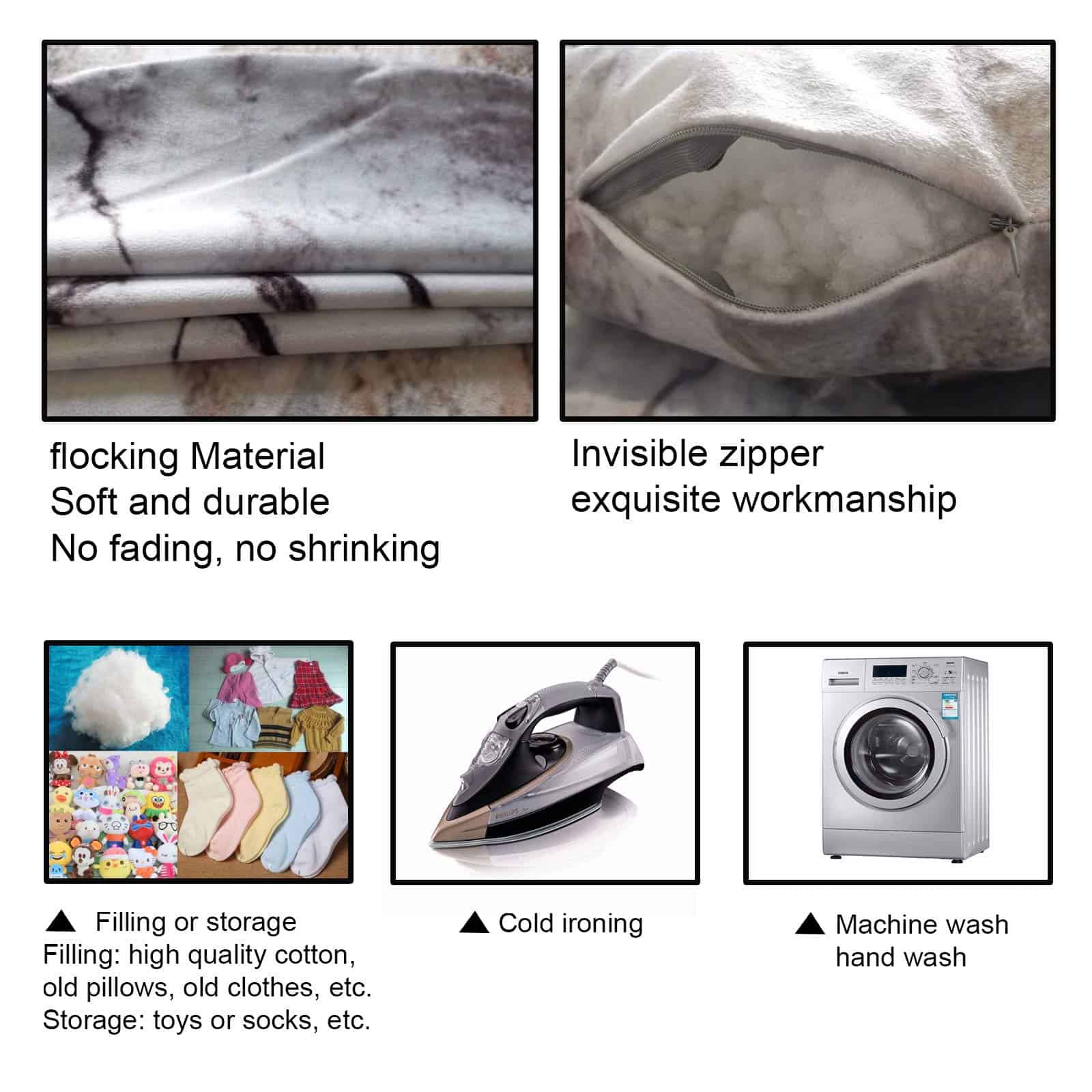 Qupace 6PCS Funda de Almohada de Juego de Jardín para Sala - Imagen 4