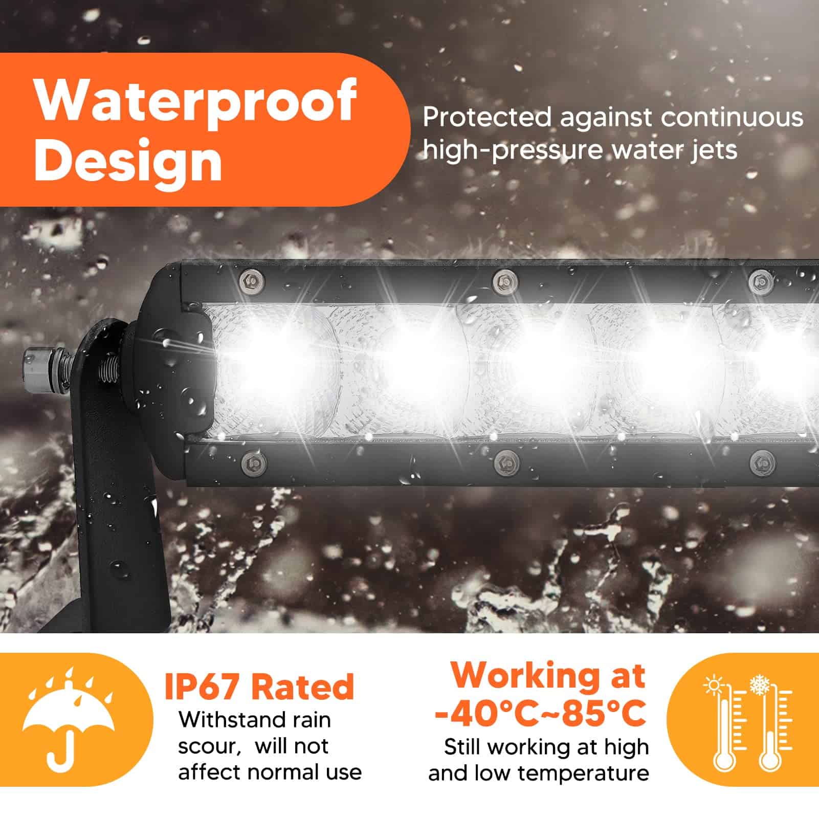 32'' Barra de Luz LED 150W Soportes de Montaje Ocultos para - Imagen 7