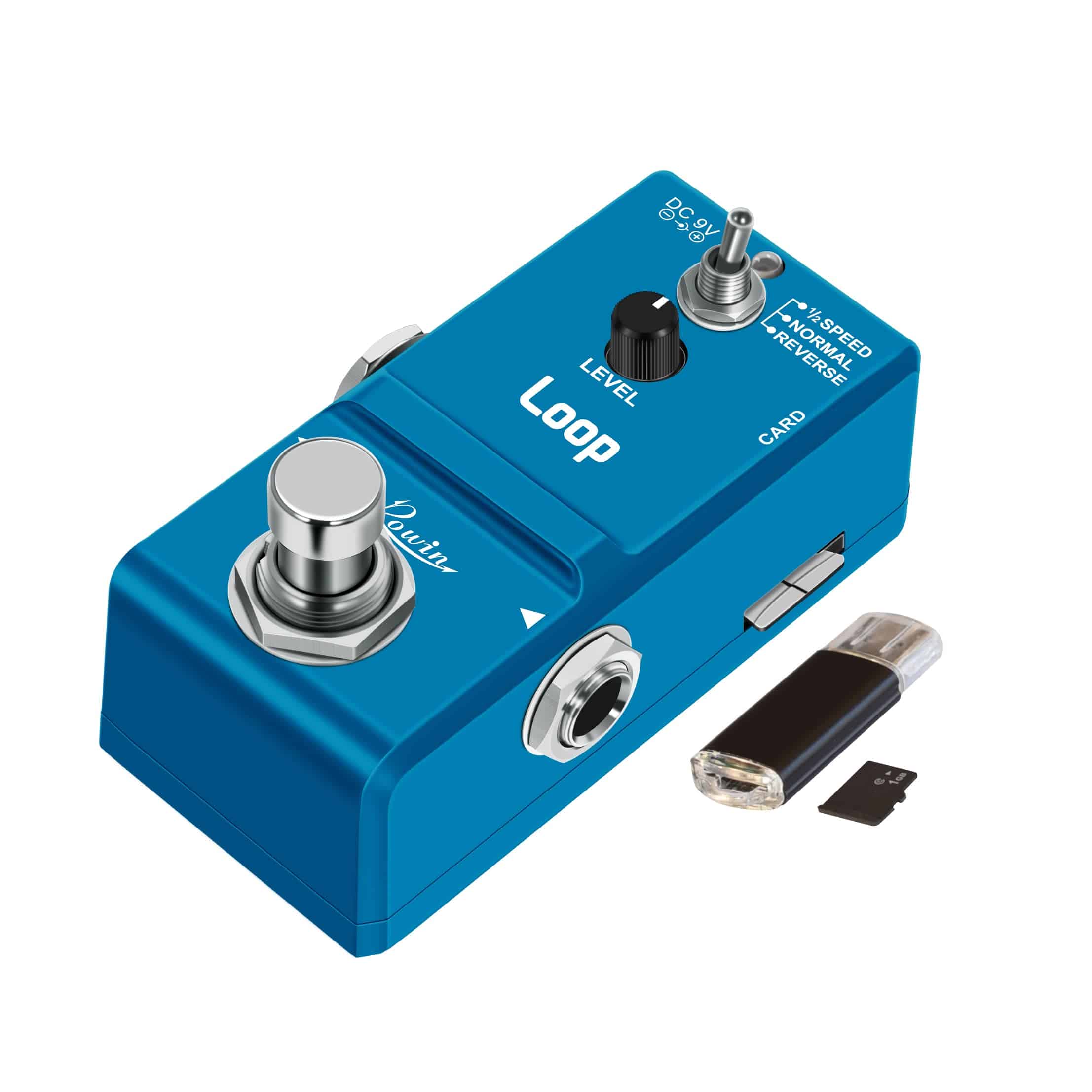 Pedal de Efectos Rowin Looper con Tarjeta SD para 10