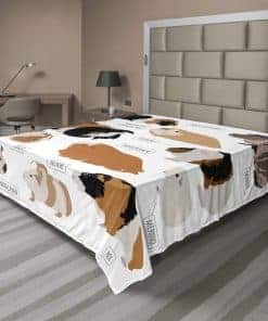 Sábana Plana Lunarable Cerdito de Guinea, Diseño