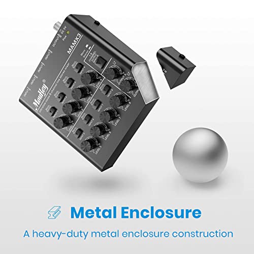 Mezcladora de Audio Moukey, DC 5V, 8 Canales Ultra Estéreo - Imagen 4