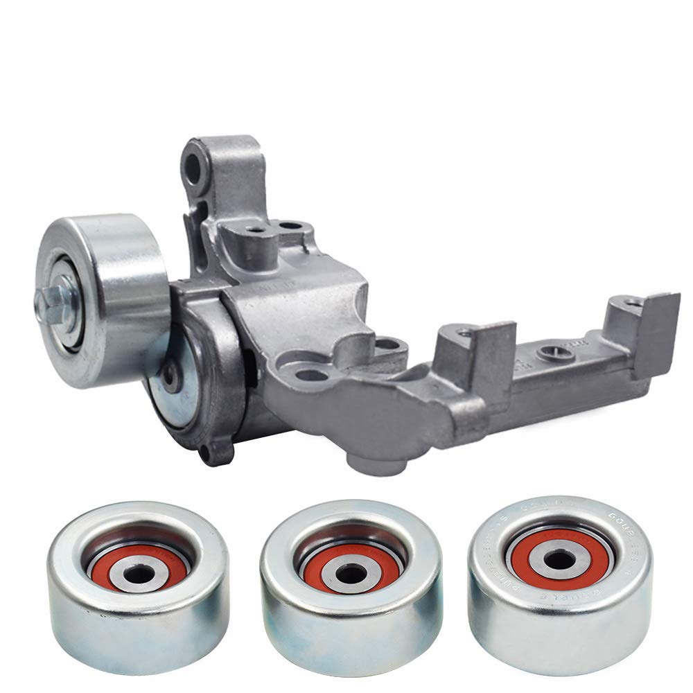 Tensor de correa de transmisión y 3 polea de reemplazo para