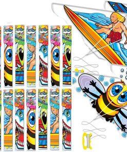 JA-RU Large Delta Kite (36 Kites Assorted) Fácil de Armar