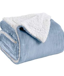Manta de tiro Great Bay Home Sherpa Fleece y Velvet Plush