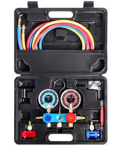 YSTOOL 3 Way AC Manifold Diagnostic Gauge Air Conditioner
