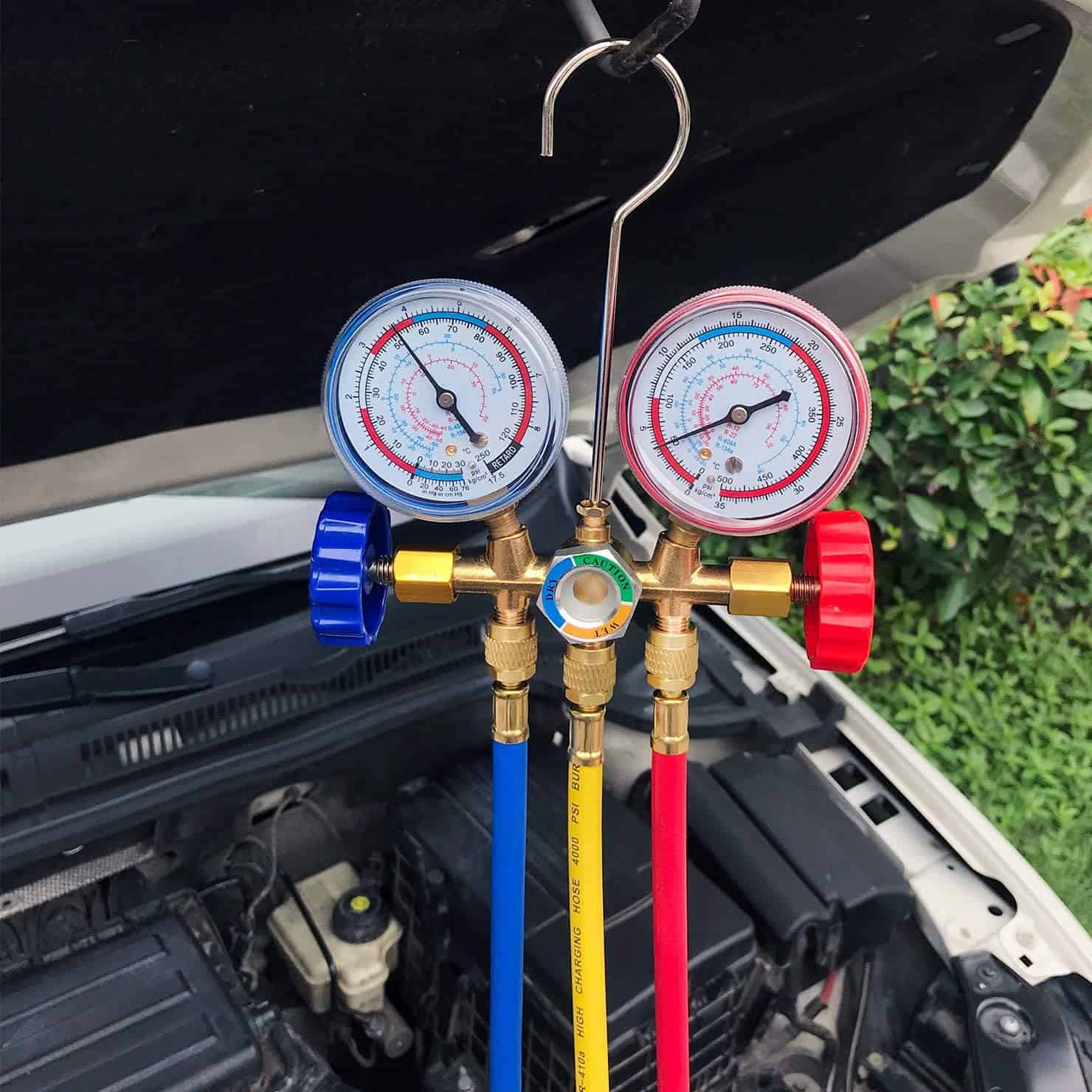 Juego de Manómetro de diagnóstico de refrigerante de 3 vías - Imagen 9