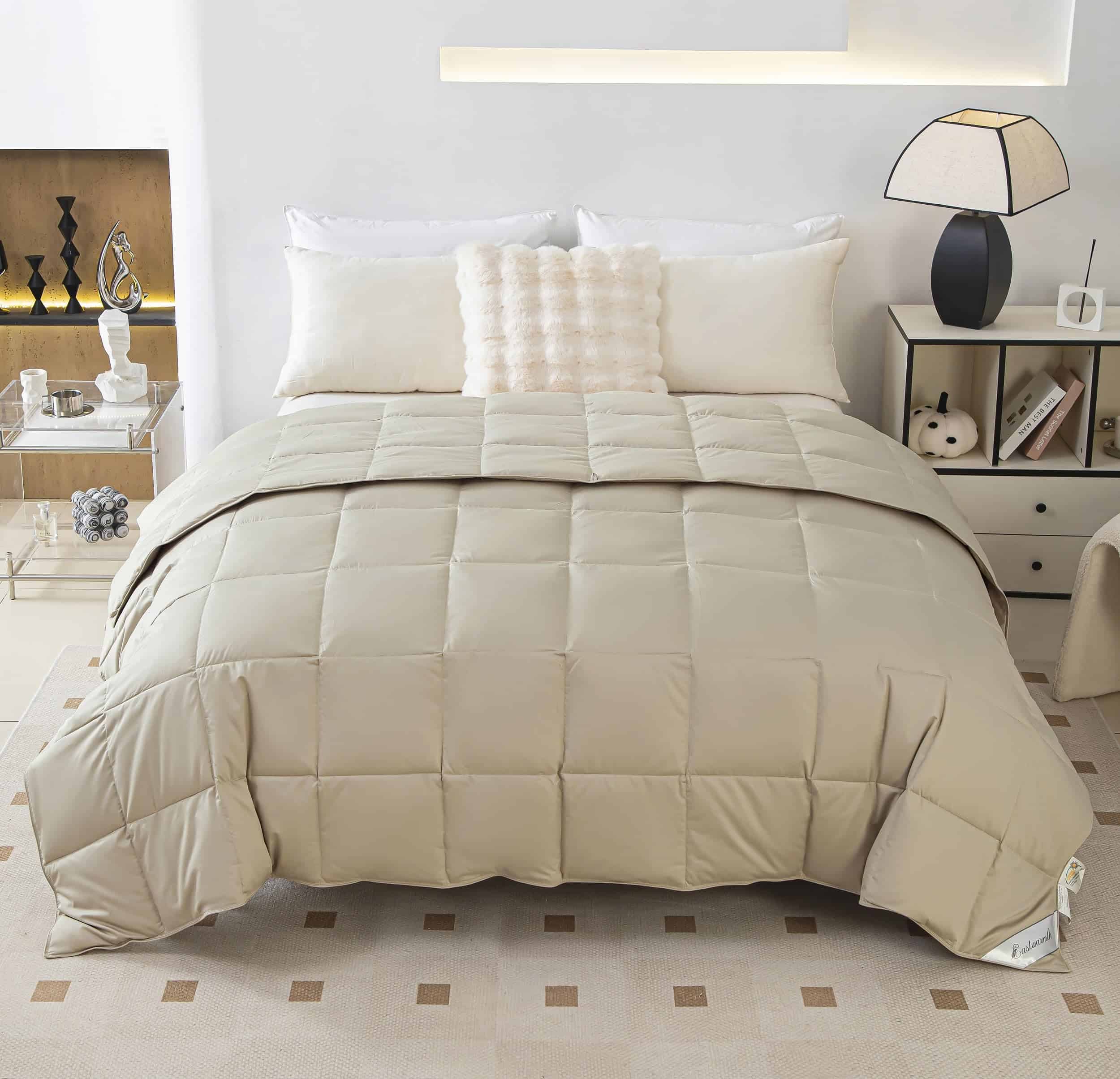 Edredón de Plumas de Ganso Ligero para Verano/Calor