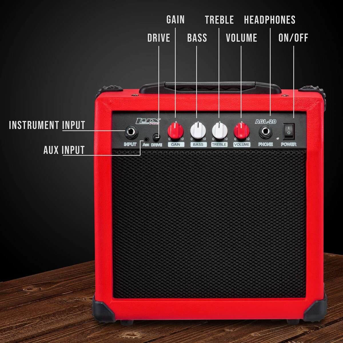 Amplificador de Guitarra Eléctrica LyxPro 20 Watts con - Imagen 4