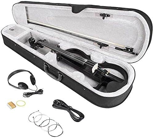 Violín Eléctrico 4/4 Tamaño Completo, MIRIO Negro Violines - Imagen 9