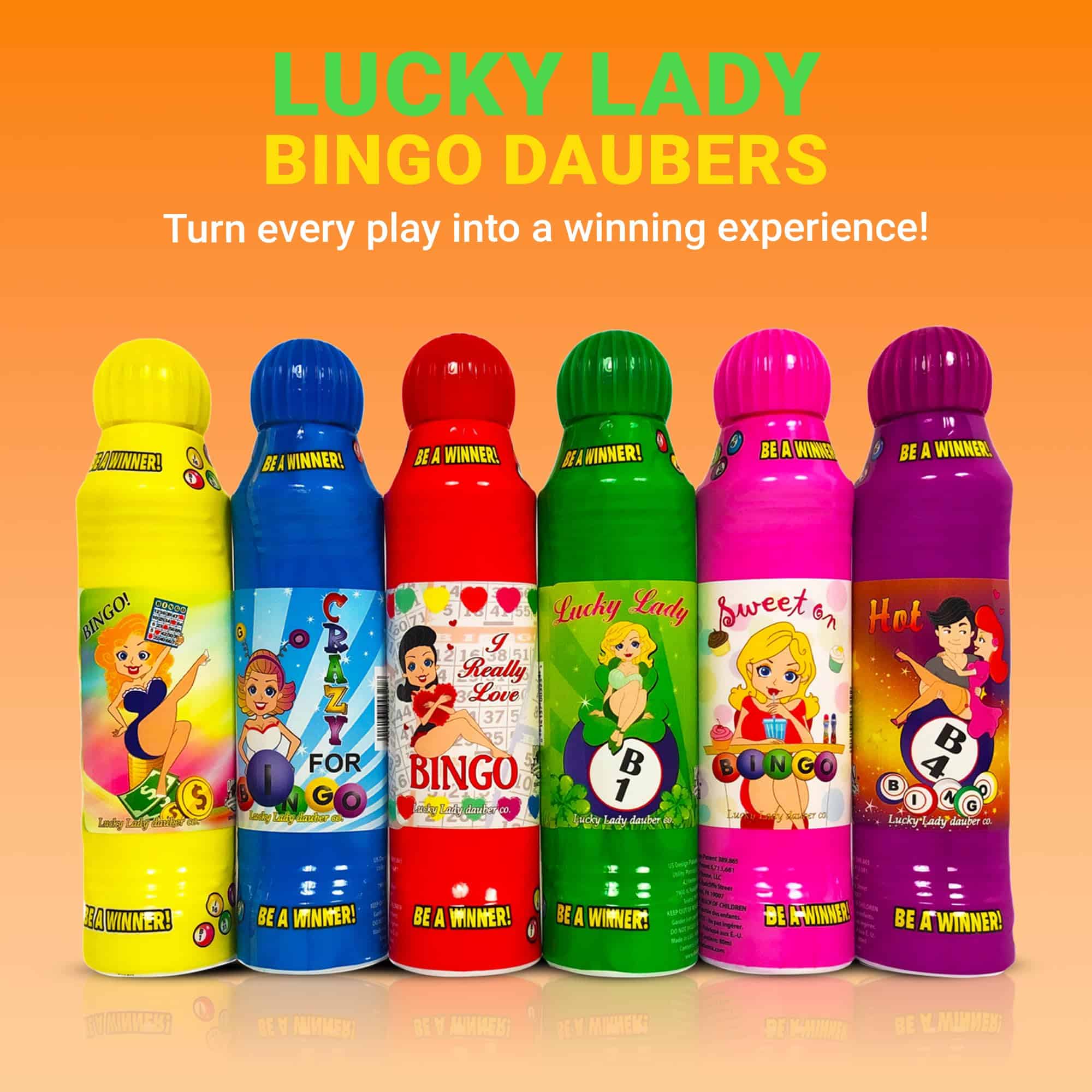 Set de Bingo Daubers Lucky Lady con Dab-O-Ink Dazzle - Imagen 4