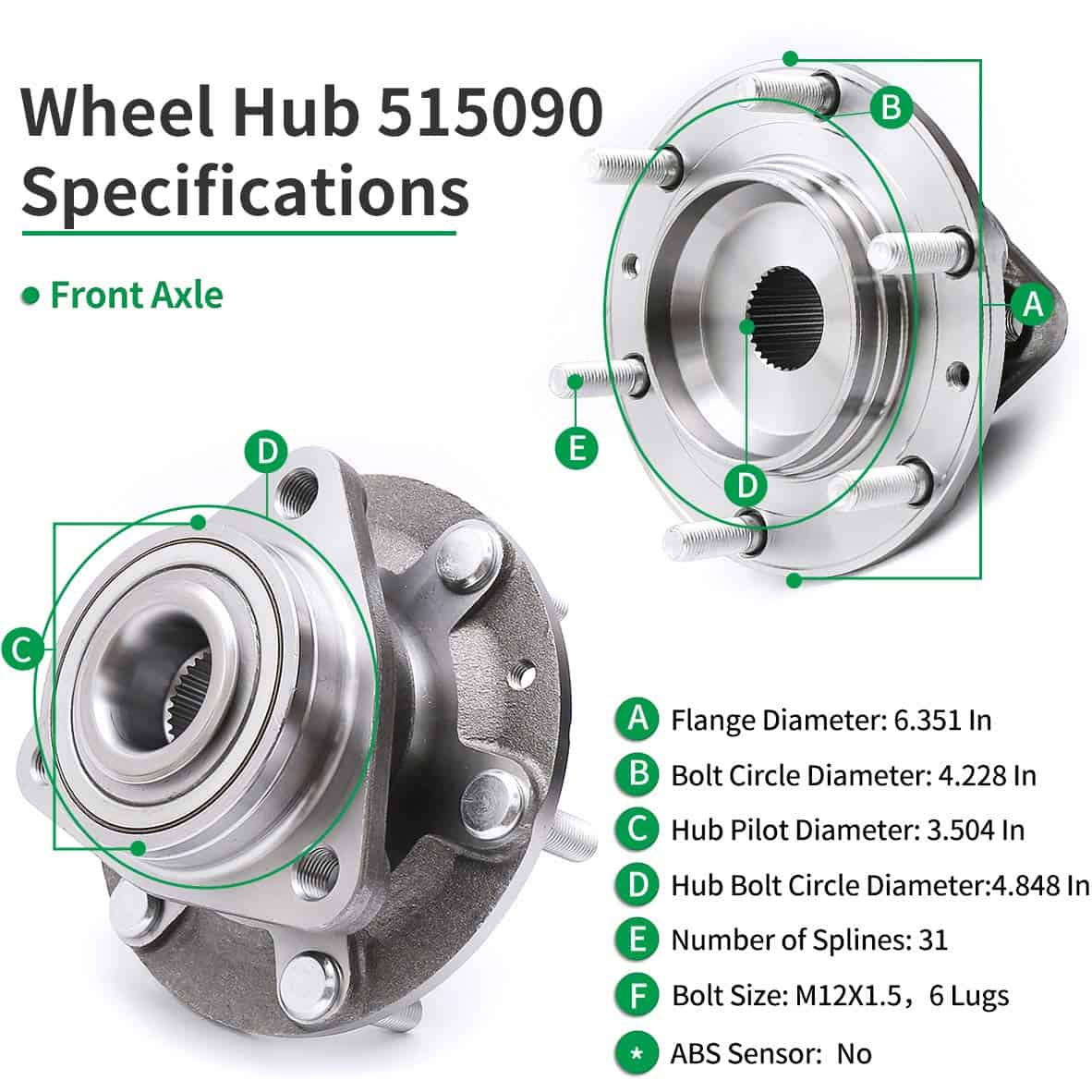 HICKS 515090 Ensamblaje del Cubo de Cojinete de Rueda - Imagen 4