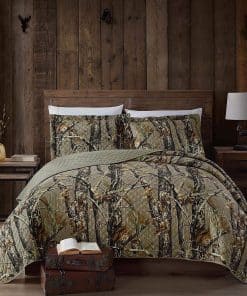 Set de Colcha de Cabaña Lodge Forest Woods Salem de 3
