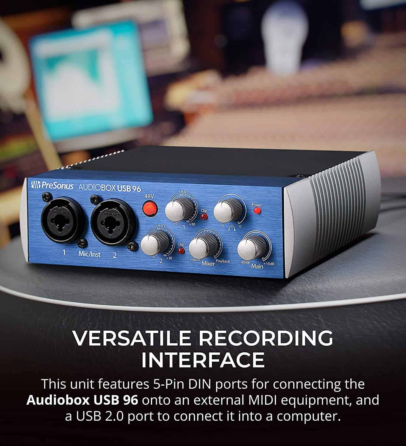 Paquete completo de estudio PreSonus AudioBox con monitores - Imagen 4