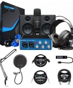 Paquete completo de estudio PreSonus AudioBox con monitores