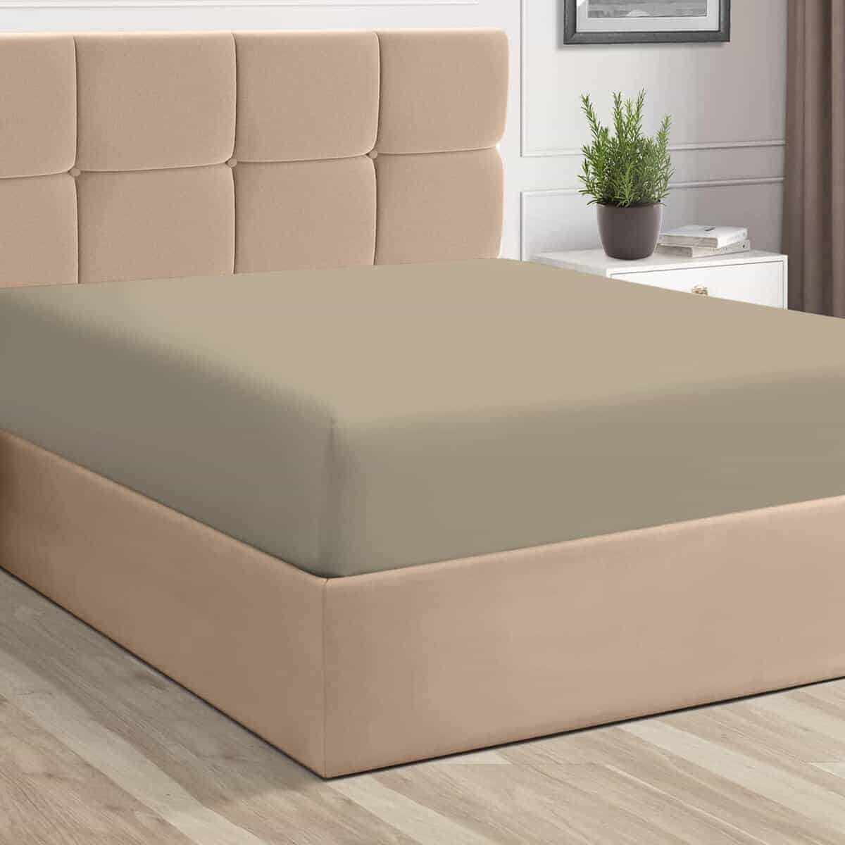 Sábana Ajustable Pura de Algodón 100%, Juego de Sábana