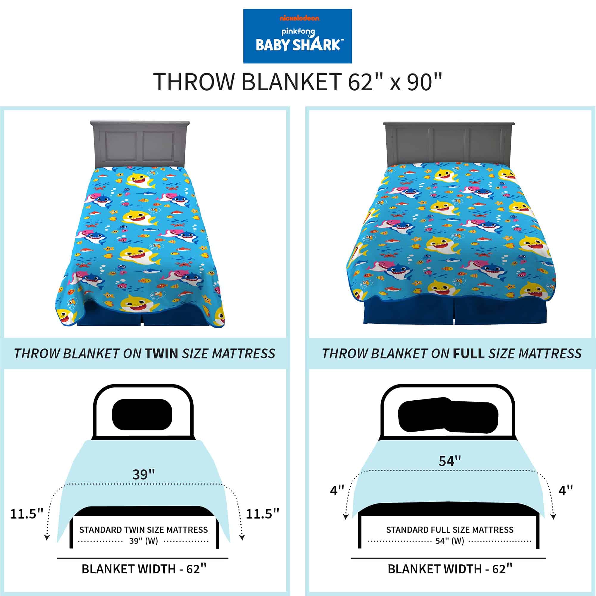 Manta de felpa súper suave Franco Kids Bedding, 62 pulg. x - Imagen 6