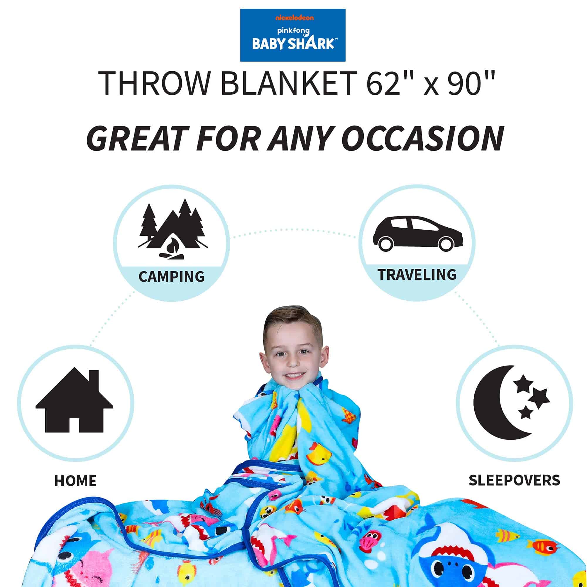 Manta de felpa súper suave Franco Kids Bedding, 62 pulg. x - Imagen 4